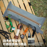 Outdoor Camping Accessory Bag, Multi-functional Tent Peg Storage Bag, 25/35/45cm Utility Pouch, Portable Fishing Parts Organizer
