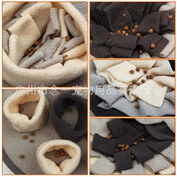 New Pet Sniffing Mat Slow Feeder Toy for Dogs - Flower Grey Series