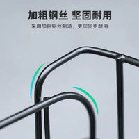 Foldable Large Capacity Bicycle Rear Basket with Liner for Mountain Bikes