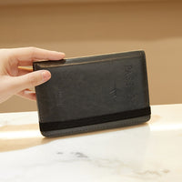 RFID Blocking Passport Holder Travel Wallet with Ticket and Document Organizer