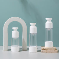 Travel Vacuum Dispenser Bottle Set for Lotions, Foundations, and Skincare
