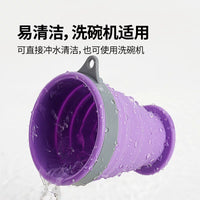 Msquare Collapsible Silicone Travel Cup and Bowl Set for Kids