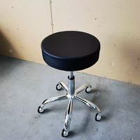 Ergonomic Swivel Saddle Stool for Pet Groomers with Lumbar Support