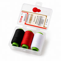 Portable Mini Sewing Kit with Thread, Needles, and Threader for Home and Travel