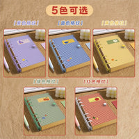 A6 Loose-Leaf Kraft Paper Notebook with Lined Pages, Refillable and Portable for Office, School, and Travel