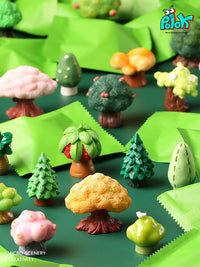 Miniature Forest Tree Blind Bag Figurines for DIY Micro Landscape Decor