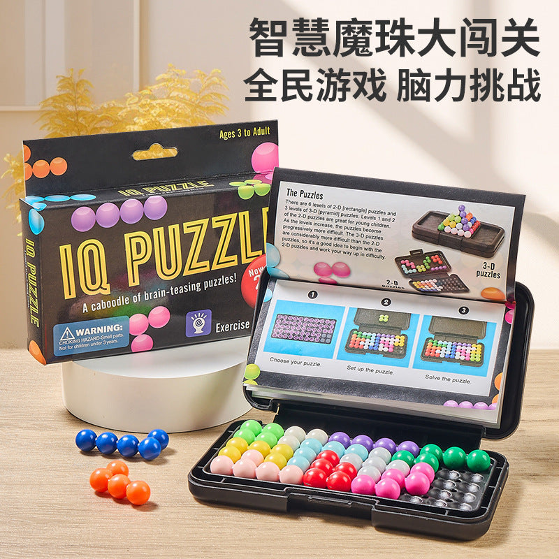 Smart Beads Pyramid Puzzle Game for Kids - Logic Training Educational Toy