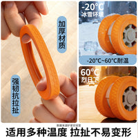 Universal Silicone Caster Wheel Covers for Office Chairs and Luggage, Noise-Reducing & Anti-Slip Protectors