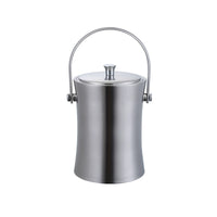 304 Stainless Steel Double-Layer Insulated Ice Bucket with Lid for Wine and Bar