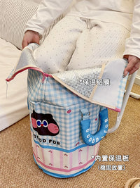 Foldable Foot Spa Bucket for Travel and Home Use, Portable Insulated Deep Foot Bath for Soaking Legs