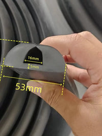 Small Boat U-Shaped Fender Strip EPDM Rubber Dock Yacht Speedboat Protection Strip