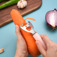 Stainless Steel Peeler for Carrots, Potatoes, Fruits - Multifunctional Kitchen Tool for Home Use