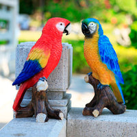 Outdoor Garden Simulation Parrot Hanging Ornament Animal Sculpture