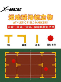 X-ACE Court Marker Lines for Tennis, Soccer, Badminton - Self-Adhesive Floor Decals