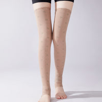 Modal Cotton Footed Calf Socks Thin Non-Slip Over-the-Knee Leg Warmers for Joint Protection