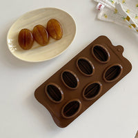 Muni Coffee Bean Silicone Ice Cube Tray Mold for Home Use, Quick Freeze Ice Maker, Creative Food-Grade Ice Block