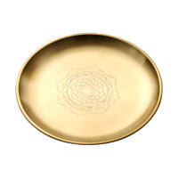Stainless Steel Offering Tray for Altar Decorations, Fruit, or Incense Burners