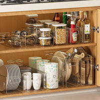 Clear Thickened Storage Bins for Kitchen, Refrigerator, Desk, and Cosmetics