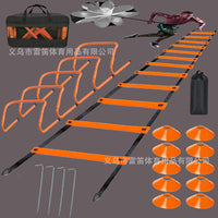 Agility Ladder Training Set with Adjustable Hurdles, Disc Cones, and Resistance Parachute for Soccer Training