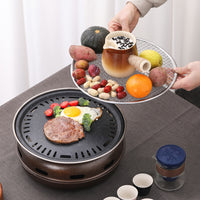 Portable Travel Tea Set with BBQ Grill for Outdoor Camping & Business Gifts
