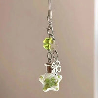 Star Wishing Bottle Phone Bag Charm Wind Chime CCD Keychain Ornament Ins Style Gift