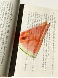 Cute Fruit-Shaped Acrylic Bookmark Set - Transparent INS Style Gift Bookmarks