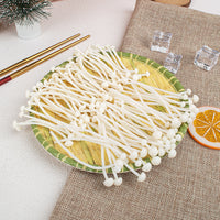 Realistic Enoki Mushroom Vegetable Model for Display and Decoration