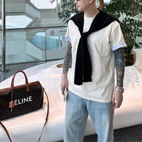 Unisex Knitted Shawl Poncho for Spring/Summer - Korean Style Versatile Cardigan