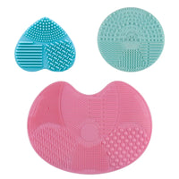 Silicone Makeup Brush Cleaning Mat Scrubber Tool