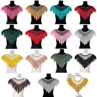 Heavy Embroidered Sequin Beaded Mesh Applique for Dresses and Costumes