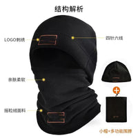 Winter Cycling Balaclava Windproof Thermal Fleece Face Mask with Neck Warmer
