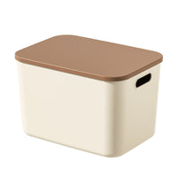 Desktop Storage Box with Lid for Snacks Toys Sundries Cabinet Wardrobe Organizer