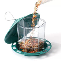 Waterproof Hanging Bird Feeder for Outdoor Balcony - Buddhist Compassion Design
