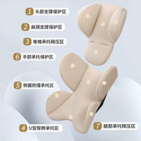 Infant Car Seat Liner and Stroller Cushion for All Seasons - Head and Waist Support