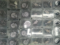 Pock Hug Stainless Steel Decision Coin with Leather Pouch Keychain Gift Set