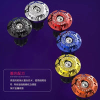 Motorcycle Scooter ATV Handlebar End Plugs, Anti-Fall Metal Bar Ends