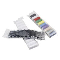 10-Pack Household Hand Sewing Thread Small Spools - White and Black 402 Polyester Sewing Thread for Hand Stitching