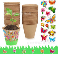 Kids DIY Planting Foam Flower Pot Craft Kit with Seedling Cups