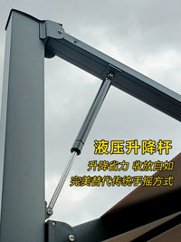 Outdoor Patio Umbrella with Hydraulic Lift, Aluminum Alloy Cantilever Sunshade for Garden Villa Terrace