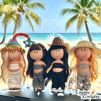 Mia Potato Doll Clothes Set for 24cm Dolls - Trendy Outfits with Accessories