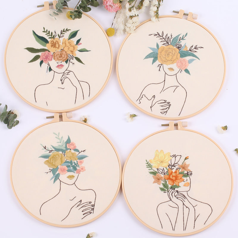 XinZhuang Original Human Art Embroidery DIY Kit for Beginners and Adults