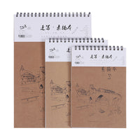 Professional Sketchbook A4 16K 8K Coil-Bound Drawing Pad for Artists