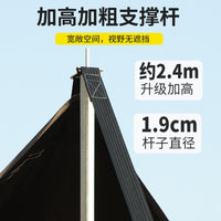 Quick Setup Octagonal Tarp for Outdoor Camping, Picnics, and Sun Protection - Thickened Waterproof Blackout Canopy