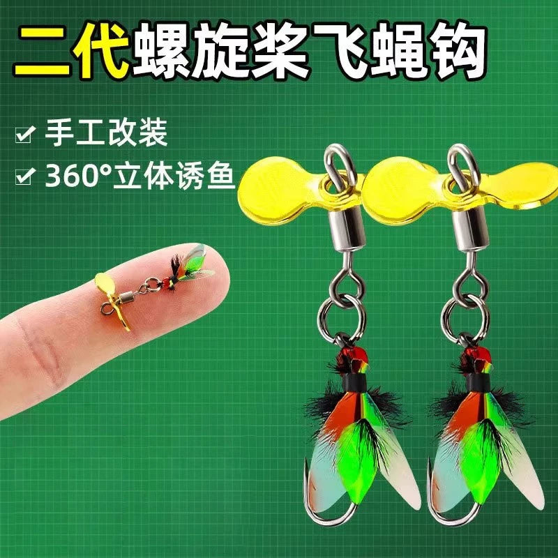 Luminous Mosquito Fly Fishing Lures Set for Micro Lure Fishing