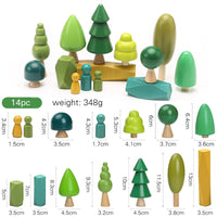 Wooden Geometric Stacking Toy for Early Education