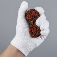 Velvet/Pineapple Pattern Thickened Gloves for Walnut/Bodhi/Olive Polishing and Play