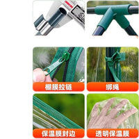 Portable Mini Greenhouse for Plants, Outdoor Walk-in Hot House with Cover for Winter Protection
