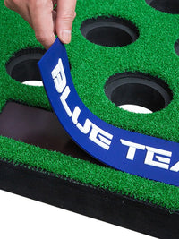 FG Indoor Outdoor Golf Putting Green Mat with Slope and Multiple Holes, Portable Golf Practice Game for Family Fun