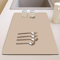 Solid Color Diatomaceous Earth Kitchen Sink Drying Mat Dish Drainer Heat Resistant Table Mat