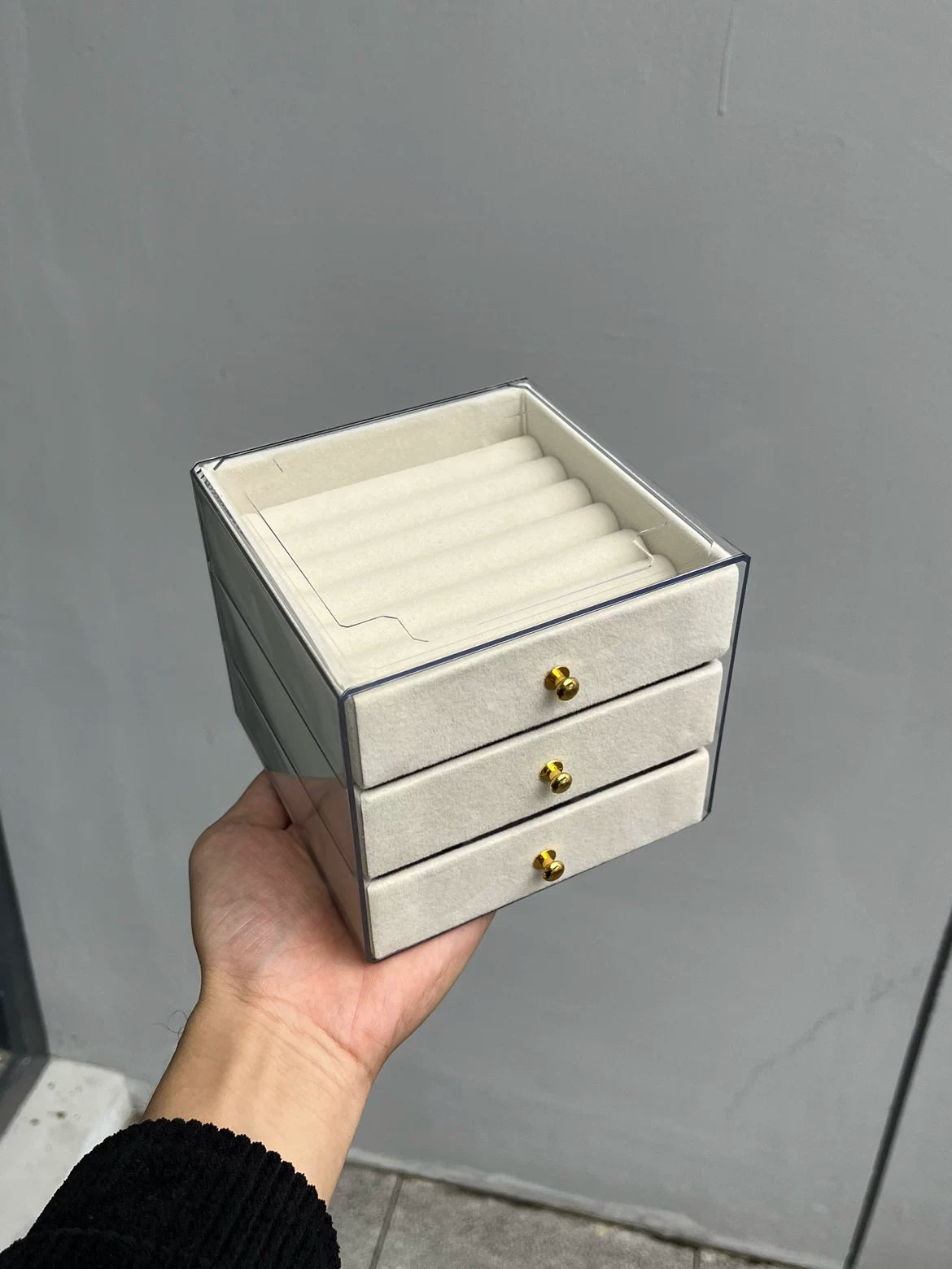 Luxury Anti-Oxidation Jewelry Organizer Box for Earrings, Rings, and Necklaces